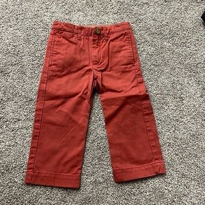 Red chino pants crew cuts from jcrew